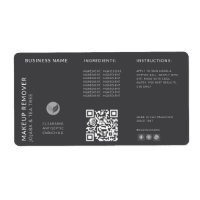 Moderner Grauer QR Code Wraparound Flaschen Inhalt