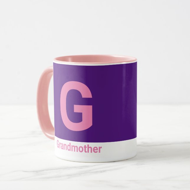 Moderner Großmutter-Briefkaffee Tasse (Vorderseite Links)