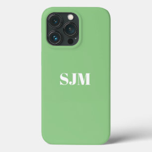 Moderner, grün, kundenspezifischer Name Case-Mate iPhone Hülle