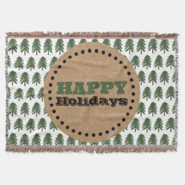 Moderner Grün-Weiß-Weihnachtsbaum Decke