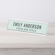 Moderner Grüne Büroangestellte