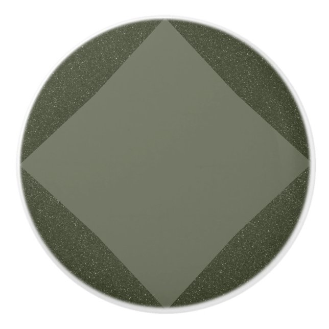 Moderner grüner Diamant-Keramik-Knob - Anpassen Keramikknauf (Vorderseite)