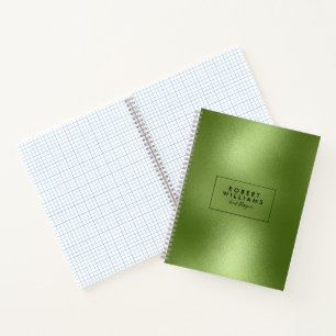 Moderner grüner glänzender abstrakter Hintergrund Notizbuch
