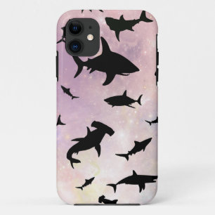 Moderner Hai-Kiefer unter der Meergalaxie Case-Mate iPhone Hülle
