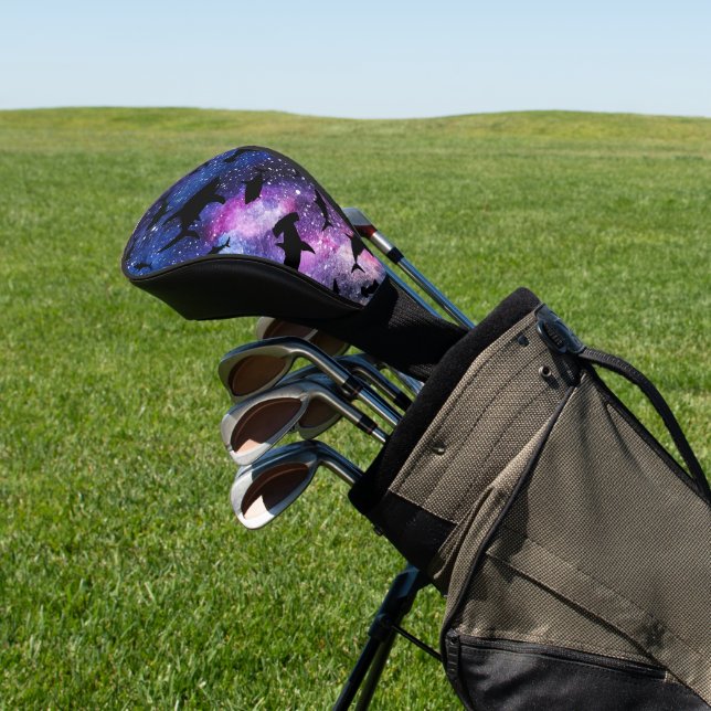 Moderner Hai-Kiefer unter der Meergalaxie Golf Headcover (In SItu)