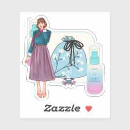 Moderner Hanbok & Hydro Essenz K-Beauty Aufkleber