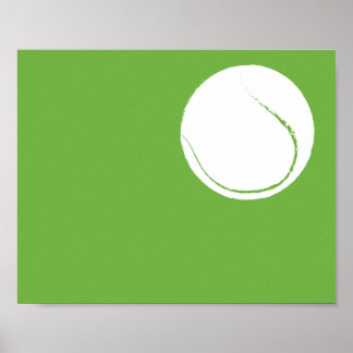Moderner handgemalter Tennisball Art - 1 von 6 Poster