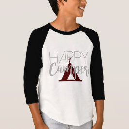 Moderner Happy Camper | Tipi | Kinder Shirt
