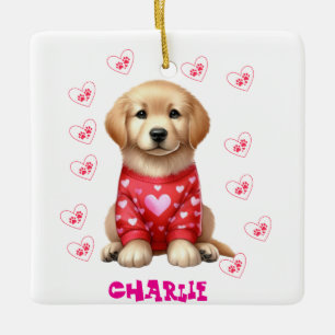 Moderner Haustier Foto Personalisiert Whimsical Hu Keramikornament