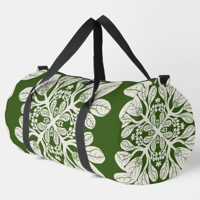 Moderner hawaiianischer Druck Duffle Bag (Linke Ecke)
