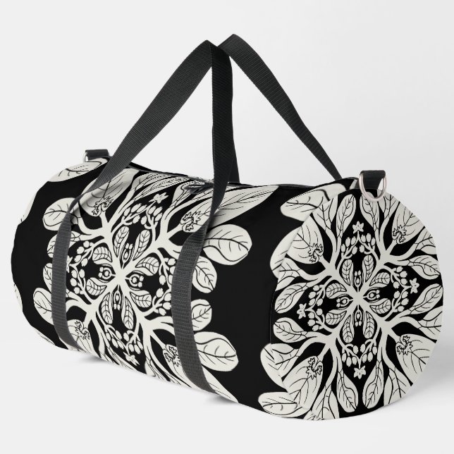 Moderner hawaiianischer Druck Duffle Bag (Linke Ecke)