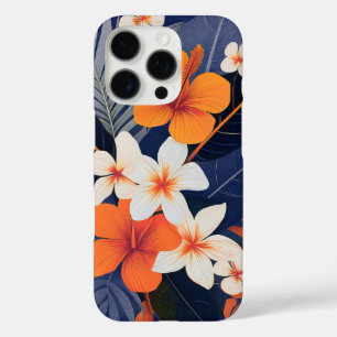 Moderner hawaiianischer Hibiskus und Plumeria aus iPhone 16 Pro Hülle