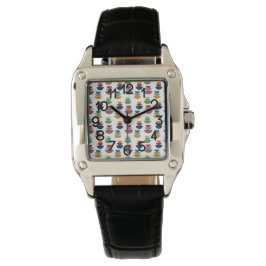 Moderner heller Minimalismus der Mitte des Jahrhun Armbanduhr