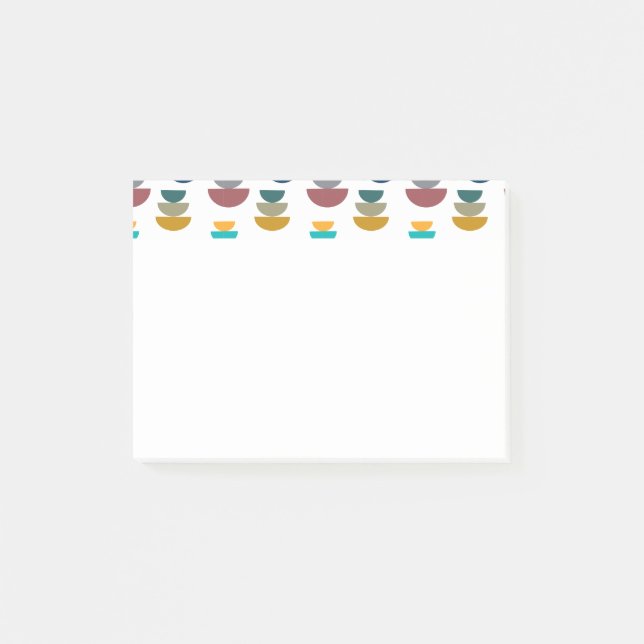 Moderner heller Minimalismus der Mitte des Jahrhun Post-it Klebezettel (Vorderseite)