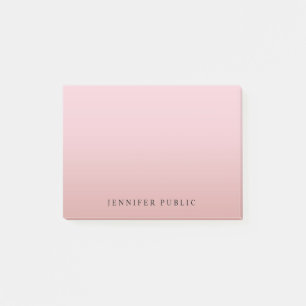 Moderner Hintergrund Elegante Rose Gold Template Post-it Klebezettel