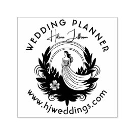 Moderner Hochzeitsplaner für Motiv-Logos Permastempel