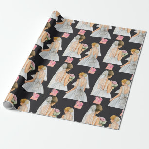 MODERNER Hochzeitstag Geschenkpapier