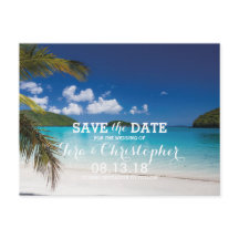 Moderner Hochzeitstrand im tropischen Meer Save th