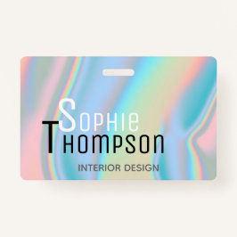 Moderner holografischer flüssiger Marmor Ausweis