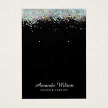 Moderner holografischer Glitzer Gironing Ohrringe 