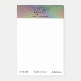 Moderner holografischer Metalname - Post-it®-Notiz Post-it Klebezettel