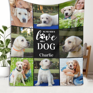 Moderner Hund Lover Begleiter Personalisiert 8 Fot Fleecedecke