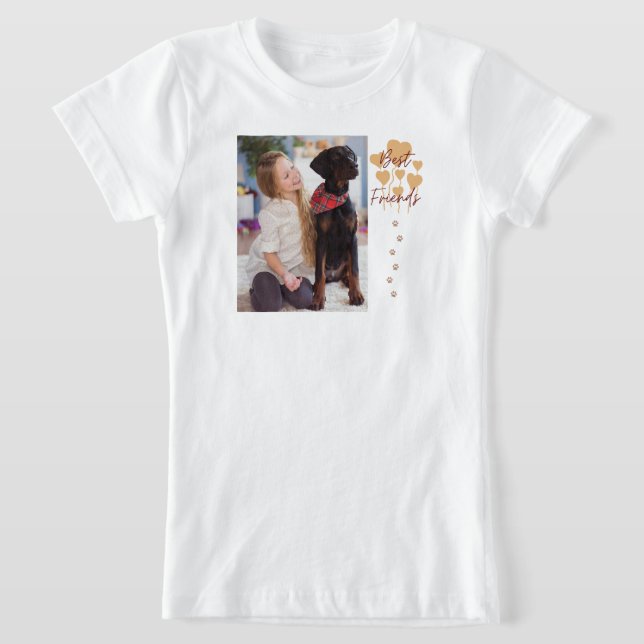 Moderner Hund Lover Single Foto T - Shirt (Ablage )