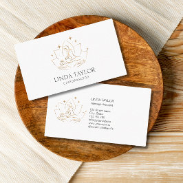 Moderner Illustrationsmassage Therapist Business C Visitenkarte