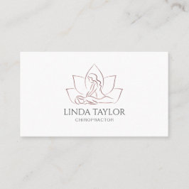 Moderner Illustrationsmassagetherapeut Visitenkarte