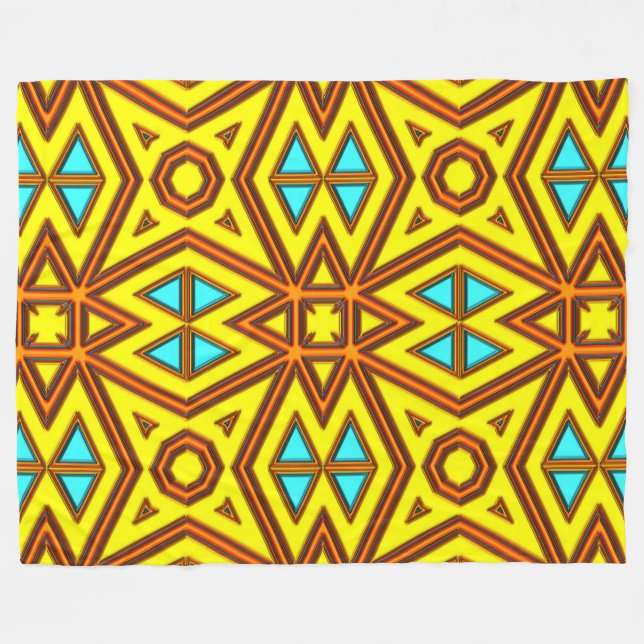 Moderner Indianer 31 Fleecedecke (Vorderseite (Horizontal))