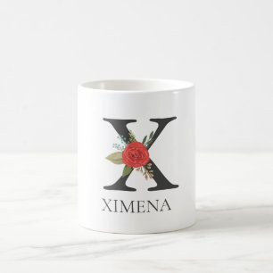 Moderner, individuell anpassbarer Mit Monogramm Br Kaffeetasse