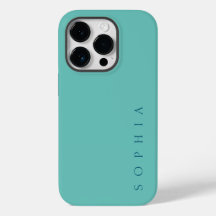 Moderner Individuelle Name Aquamarin und blau