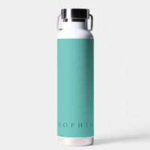 Moderner Individuelle Name Aquamarin und blau
