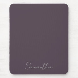 Moderner Individuelle Name Lila Taupe Mousepad