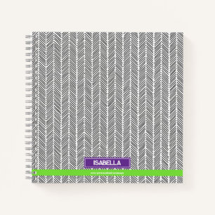 Moderner Individuelle Name   Personalisierte Reise Notizbuch