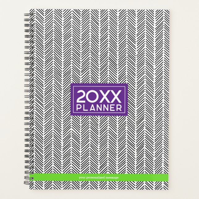 Moderner Individuelle Name | Personalisierte Reise Planer (Vorderseite)