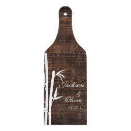 Moderner Individuelle Name und Datum Schneidebrett