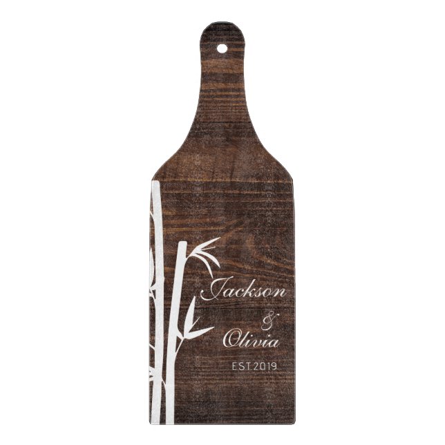 Moderner Individuelle Name und Datum Schneidebrett (Vorderseite)