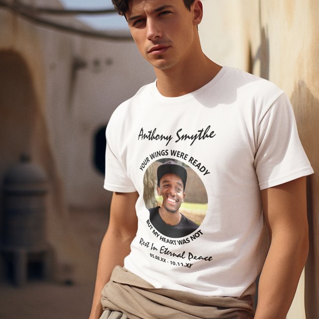 Moderner, individueller Foto-Memorial-T - Shirt (Von Creator hochgeladen)