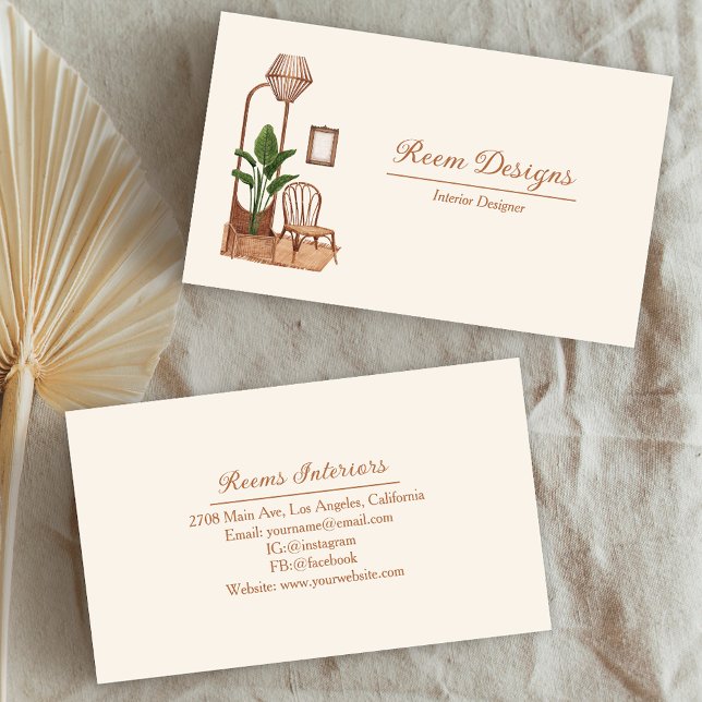 Moderner Innenarchitekt - Möbel & Holz Visitenkarte (Von Creator hochgeladen)