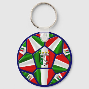 Moderner italienischer Fußball täfelt Schlüsselanhänger