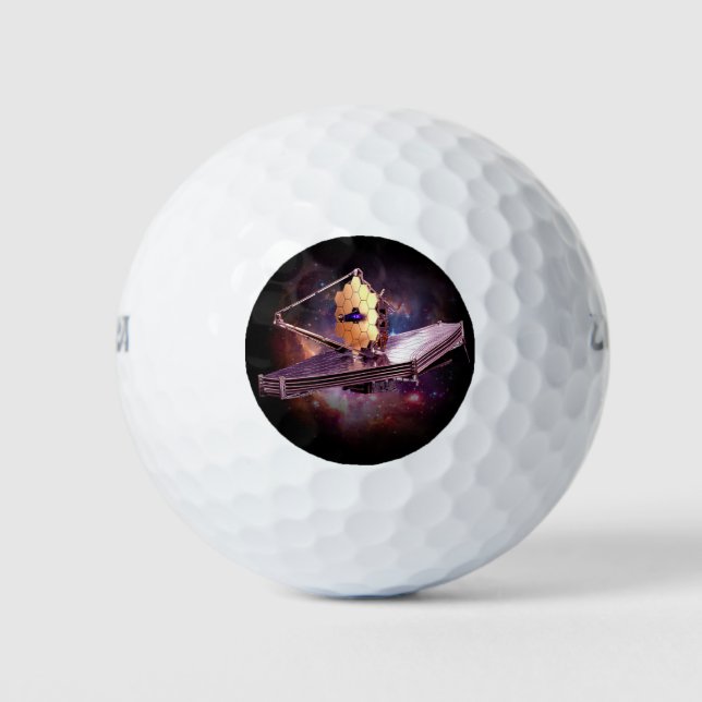 Moderner James Webb Weltraum naseleskop Raum Golfball (Vorderseite)