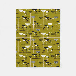 Moderner Jazz - Goldbraun 988501 Fleecedecke