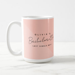 Moderner Junggeselinnen-Abschied für den benutzerd Kaffeetasse