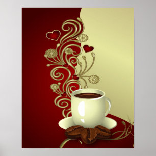 Moderner Kaffee Lover Poster