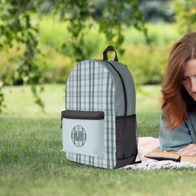 Moderner Karierter Frost Bedruckter Rucksack (Von Creator hochgeladen)