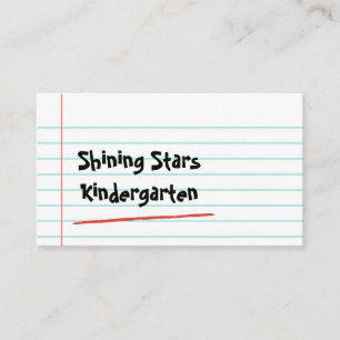 Moderner Kindergartenlehrer-Visitenkarte Visitenkarte