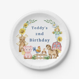 Moderner Kindergeburtstag Pappteller