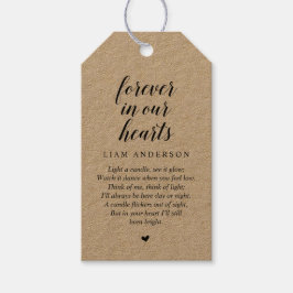 Moderner Klassiker Schwarz, Beerdigungsdienst Geschenkanhänger