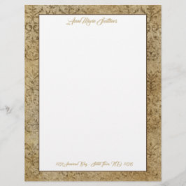 Moderner klassischer Tan Granite Letterhead Briefbogen